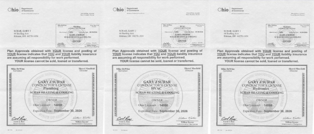 Contractors Licenses